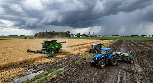 Diciembre al límite: el exceso de precipitaciones amenaza con paralizar el corazón productivo en pleno pico de labores